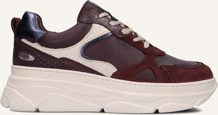 BLASZ Jana-09 Sneakers Dames Leren Sneaker Rood