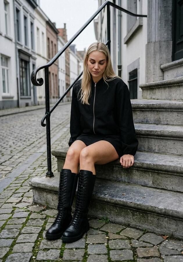 Blasz Stijlvolle Leren Laarzen voor Herfst Winter - Foto 5