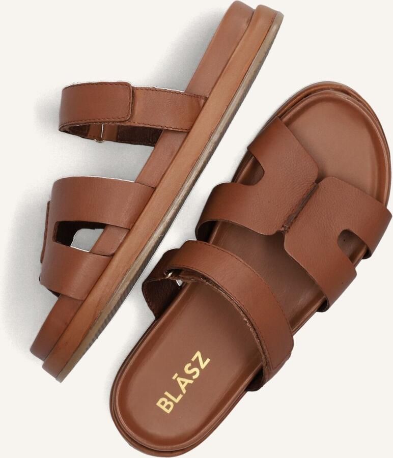 BLASZ Slippers Dames Lpmag-43 Maat: 41 Materiaal: Leer Kleur: Cognac - Foto 2