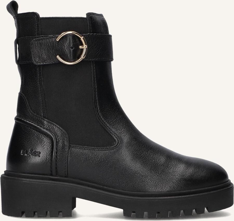 BLASZ Enkelboots Dames Monk-28 Maat: 43 Materiaal: Leer Kleur: Zwart - Foto 2