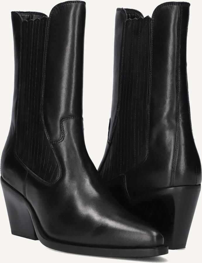 BLASZ Enkellaarsjes Dames Next-low-kole Maat: 37 Materiaal: Leer Kleur: Zwart - Foto 2