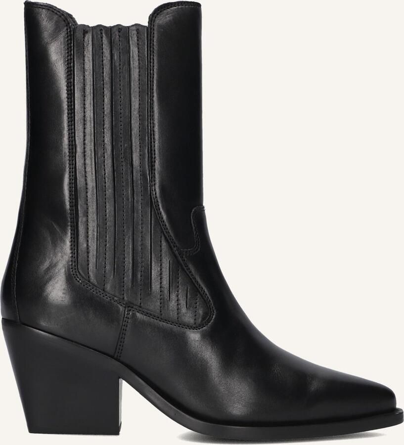 BLASZ Enkellaarsjes Dames Next-low-kole Maat: 39 Materiaal: Leer Kleur: Zwart - Foto 2