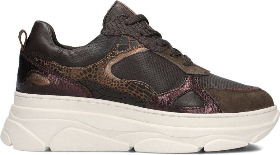 BLASZ Jana-09 Sneakers Dames Leren Sneaker Bruin