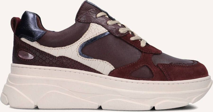 BLASZ Jana-09 Sneakers Dames Leren Sneaker Rood