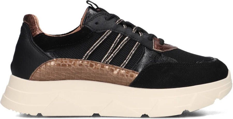 BLASZ Kady Fat Sneakers Dames Leren Sneaker Zwart