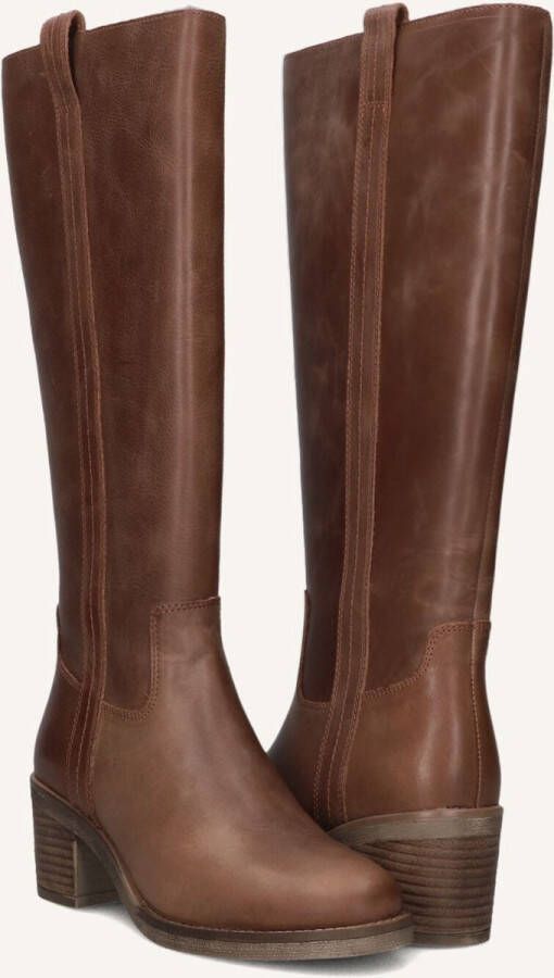 BLASZ Hoge Laarzen Dames Lina-07 Maat: 37 Materiaal: Leer Kleur: Bruin - Foto 4
