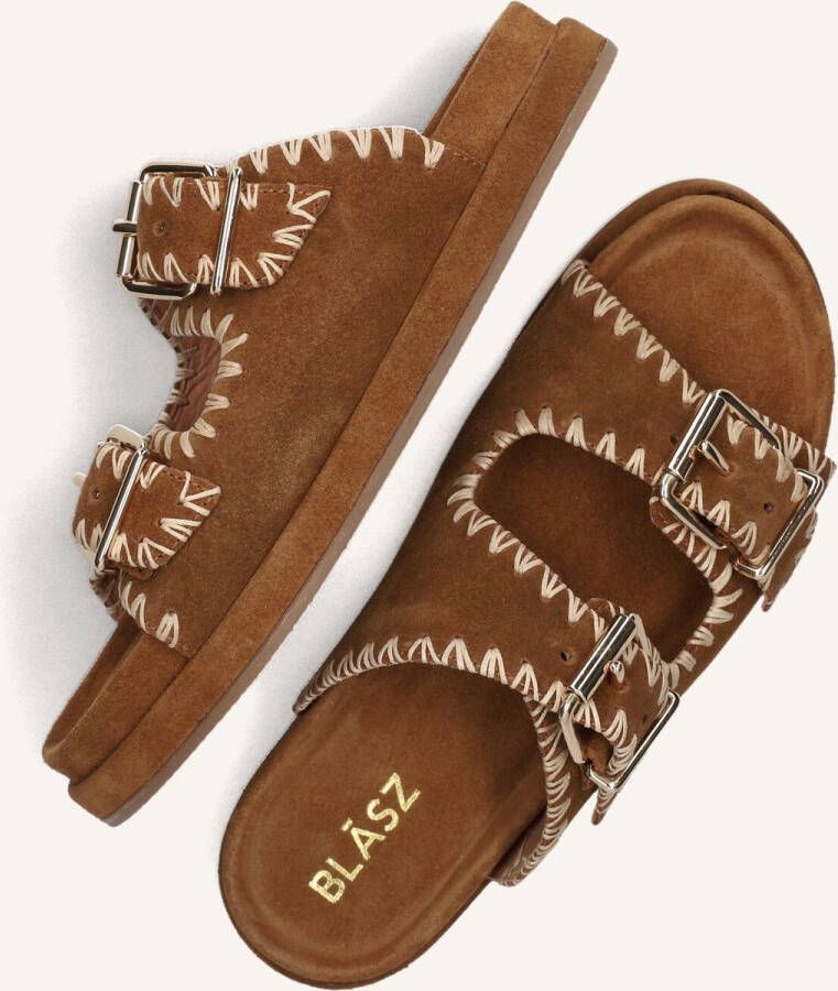 BLASZ Slippers Dames Lpmag-40 Maat: 43 Materiaal: Suède Kleur: Camel - Foto 2