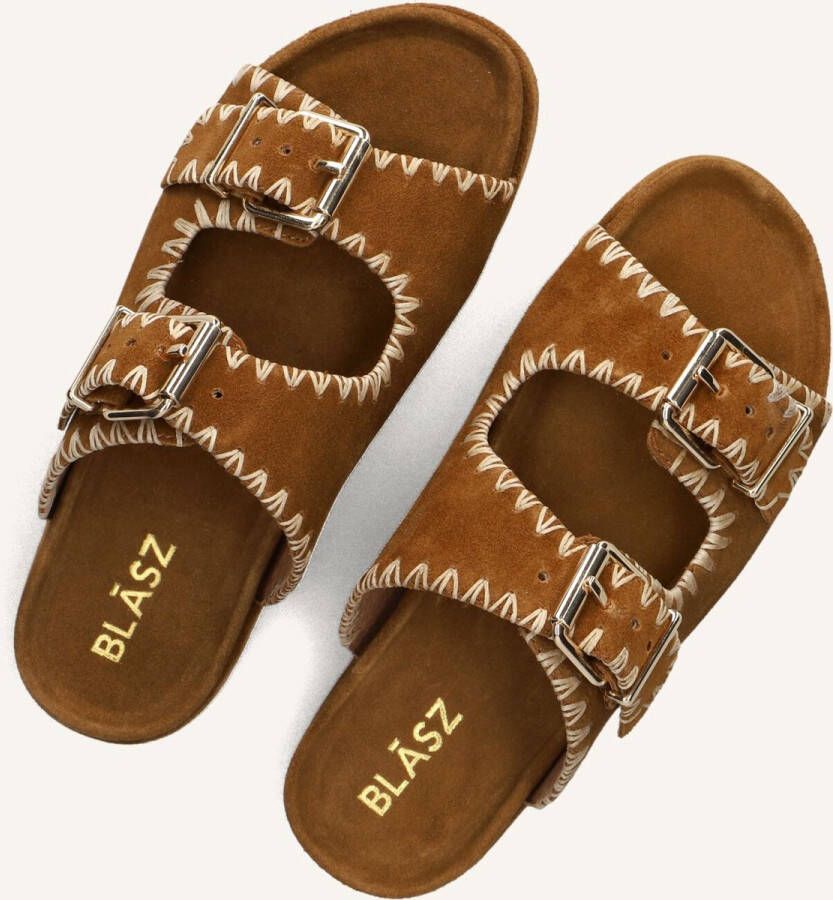 BLASZ Slippers Dames Mag-40 Maat: 37 Materiaal: Suède Kleur: Camel - Foto 3