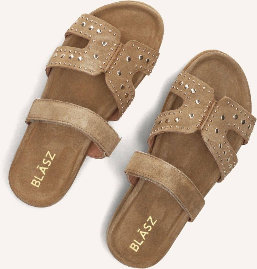 BLASZ Slippers Dames Mag-74 Maat: 37 Materiaal: Suède Kleur: Camel - Foto 3