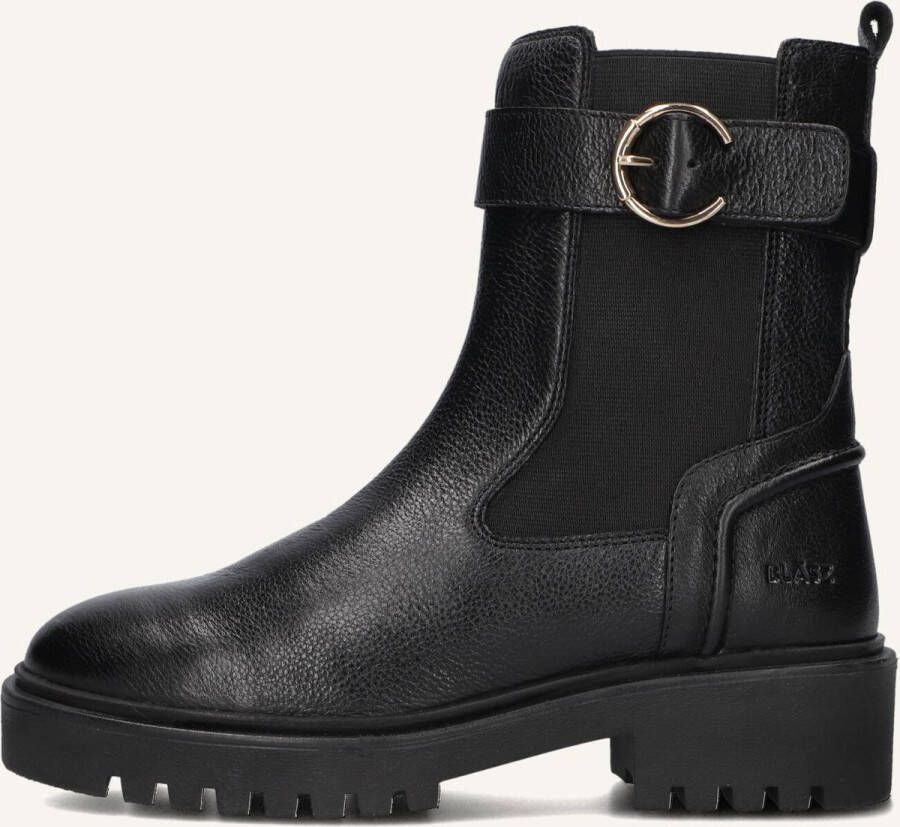 BLASZ Enkelboots Dames Monk-28 Maat: 37 Materiaal: Leer Kleur: Zwart - Foto 3