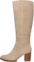BLASZ Shn2259-08 Laarzen Suède Dames Beige - Thumbnail 2