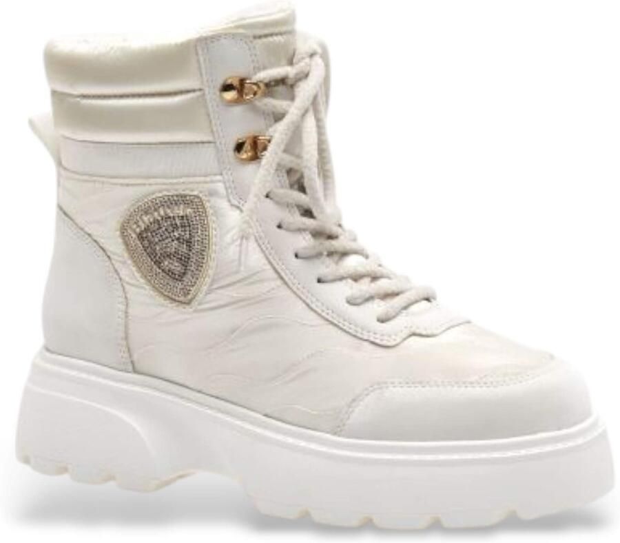 Blauer Laarzen leren enkellaarsjes