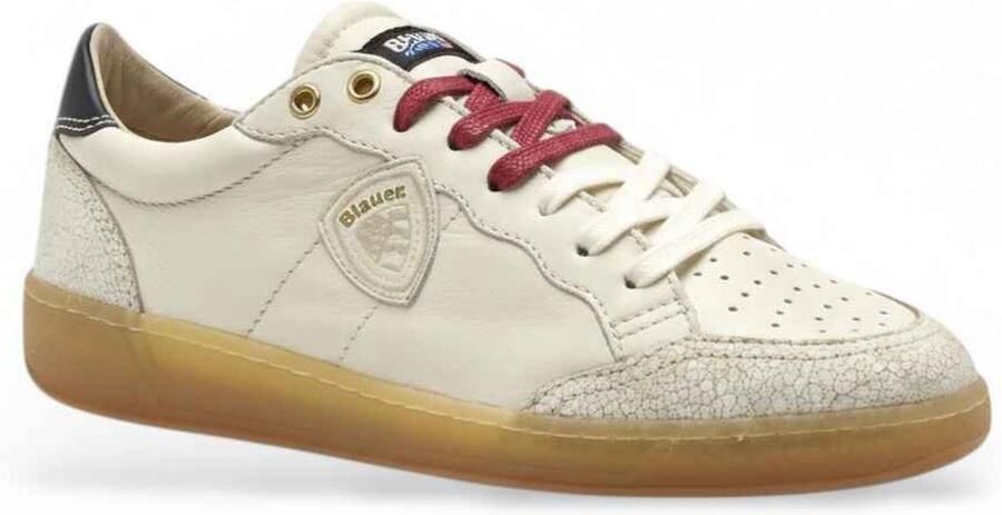 BLAUER Lage Sneakers Heren Murray21 Maat: 46 Materiaal: Leer Kleur: Wit