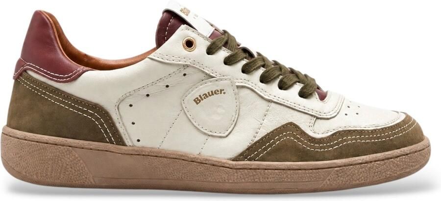 Blauer Murray22 witte leren sneakers