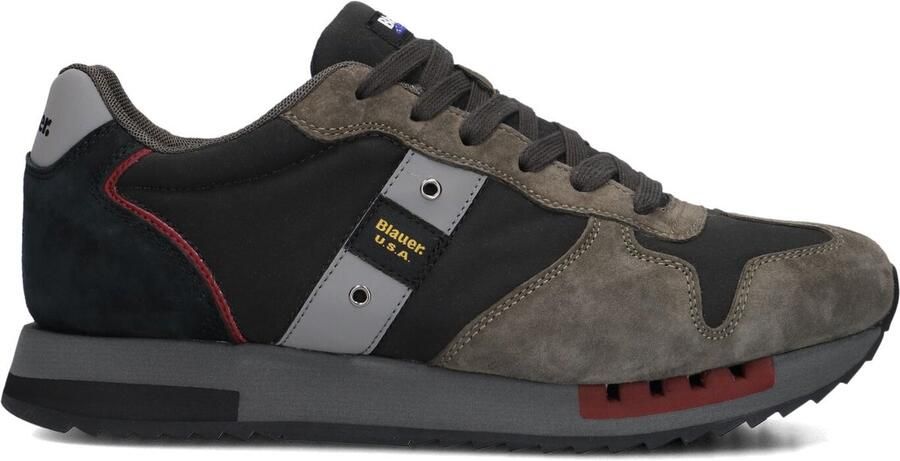 BLAUER Lage Sneakers Heren Queens01 Maat: 46 Materiaal: Suède Kleur: Zwart
