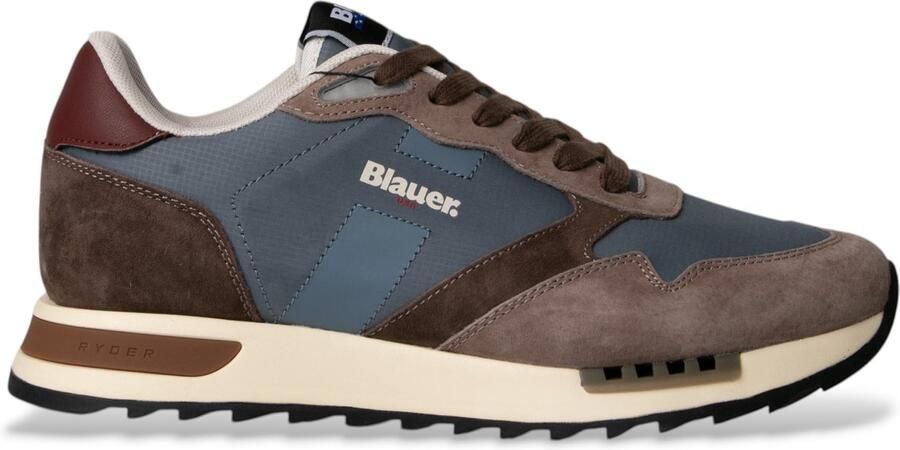 Blauer Lage Sneakers Sneaker