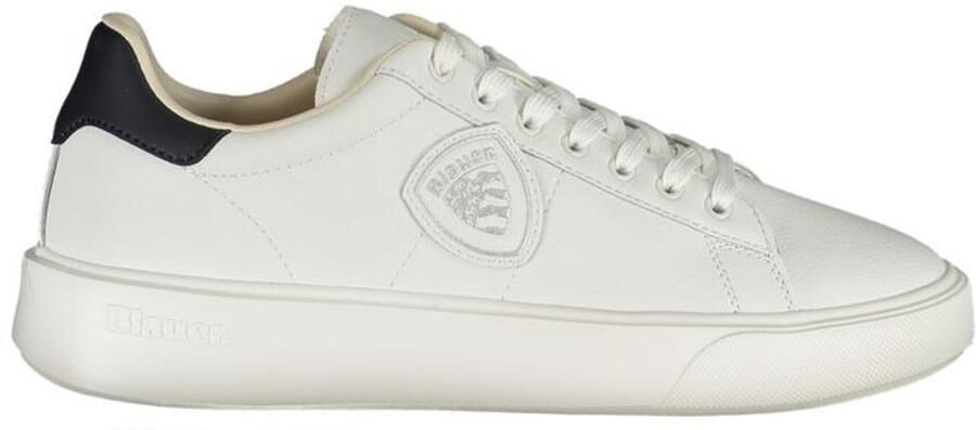 Blauer Witte Polyethyleen Heren Sneaker Voor Stijl