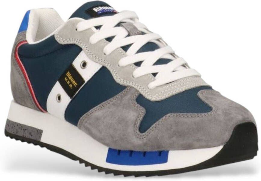Blauer Classic Runner Sneakers Casual Style Gray