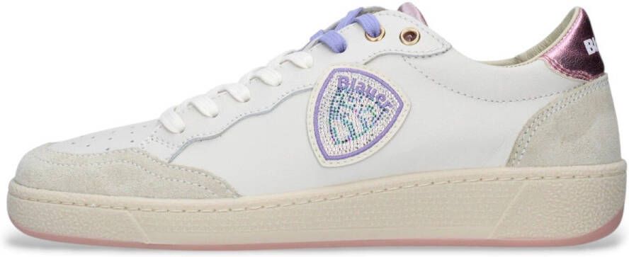 Blauer Leren sneakers Olympia11
