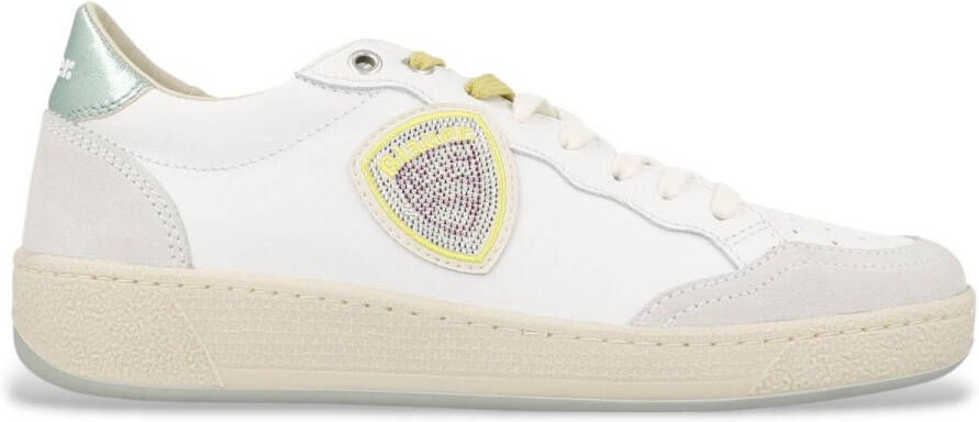 Blauer Leren sneakers Olympia11