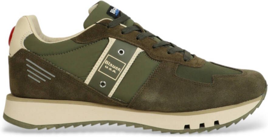 Blauer Leren sneakers Tokyo01