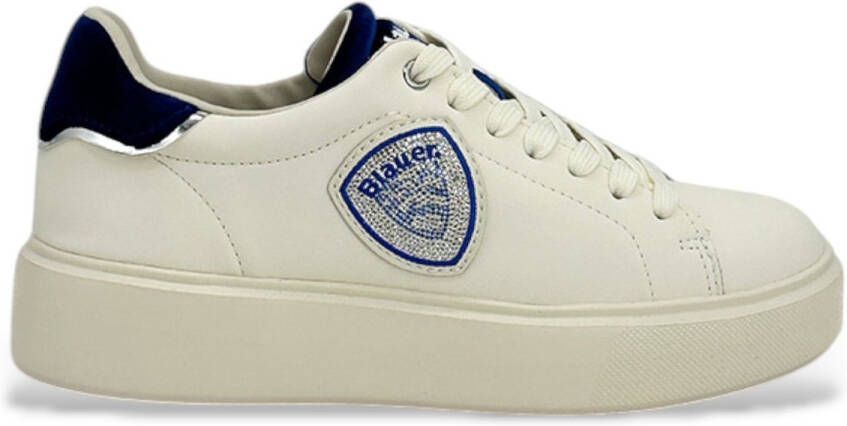 Blauer Leren sneakers Ven