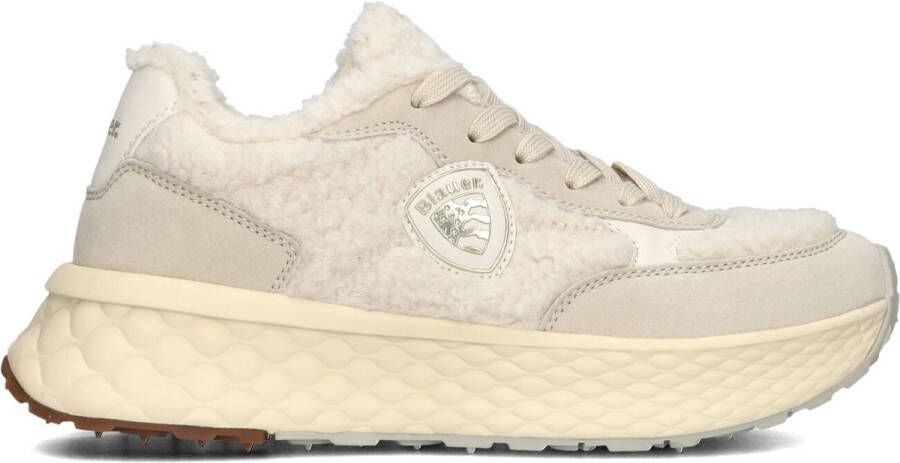 BLAUER Lage Sneakers Dames Lynn02 Maat: 40 Materiaal: Leer Kleur: Beige
