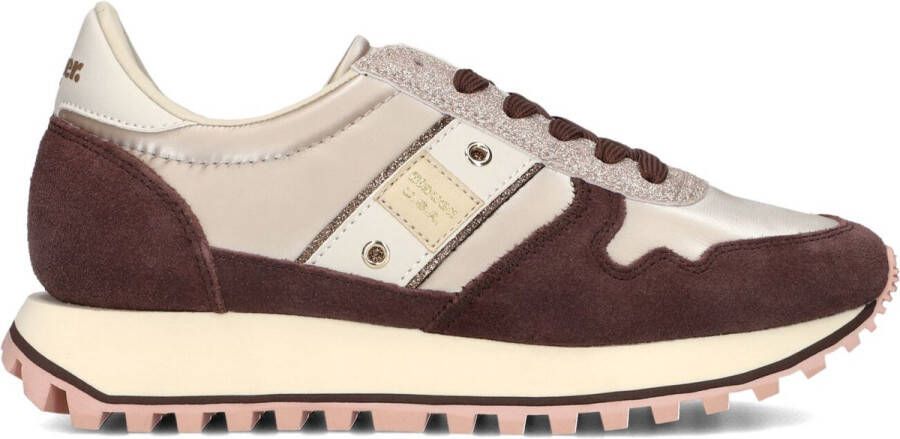 BLAUER Lage Sneakers Dames Millen03 Maat: 41 Materiaal: Leer Kleur: Taupe