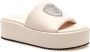 Blauer Opal03 Dames Ivory Platform Sandalen - Thumbnail 1