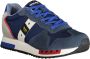 Blauer Blauwe Sneakers met Technische Inzetstukken Multicolor Heren - Thumbnail 1