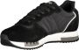 Blauer Sportieve Zwarte Sneakers voor Heren met Contrastdetails Black Heren - Thumbnail 1