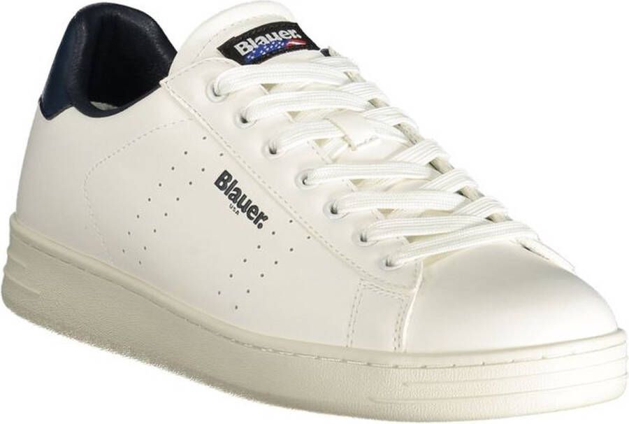 Blauer Witte Marine Sneakers voor Mannen White Heren