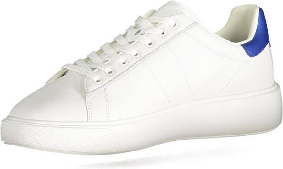 Blauer Witte Sneakers Minimalistisch Ontwerp White Heren