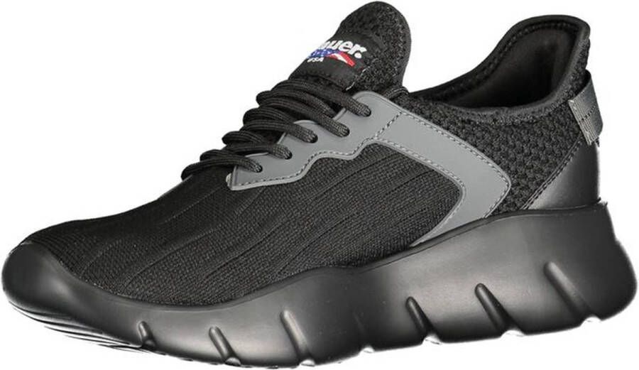 Blauer Elastische Sneakers Ultralicht Comfortabel Veelzijdig Black Heren