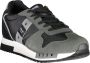 Blauer Sportieve Zwarte Heren Sneakers met Contrastdetails Black Heren - Thumbnail 1