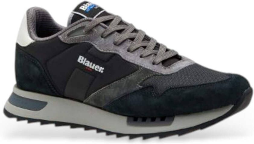 Blauer Zwarte sneakers voor mannen