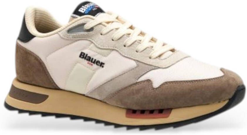 Blauer Stedelijke Beige Sneakers voor Mannen