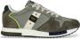 Blauer Lage sneakers van suède en stof - Thumbnail 1