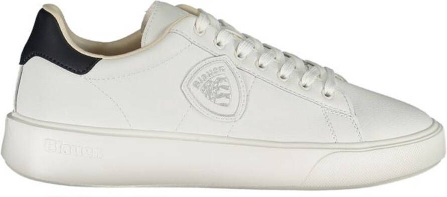 Blauer Witte Polyethyleen Heren Sneaker Voor Stijl