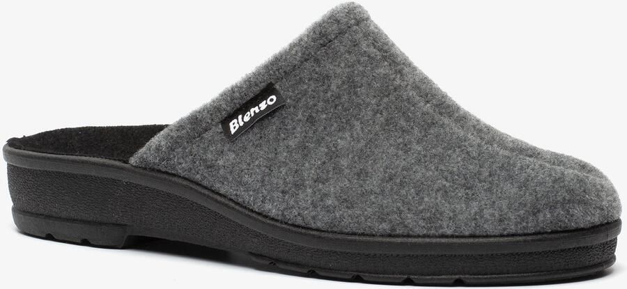 Blenzo dames instap pantoffels grijs Sloffen