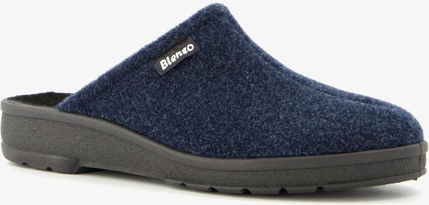 Blenzo dames pantoffels blauw Sloffen