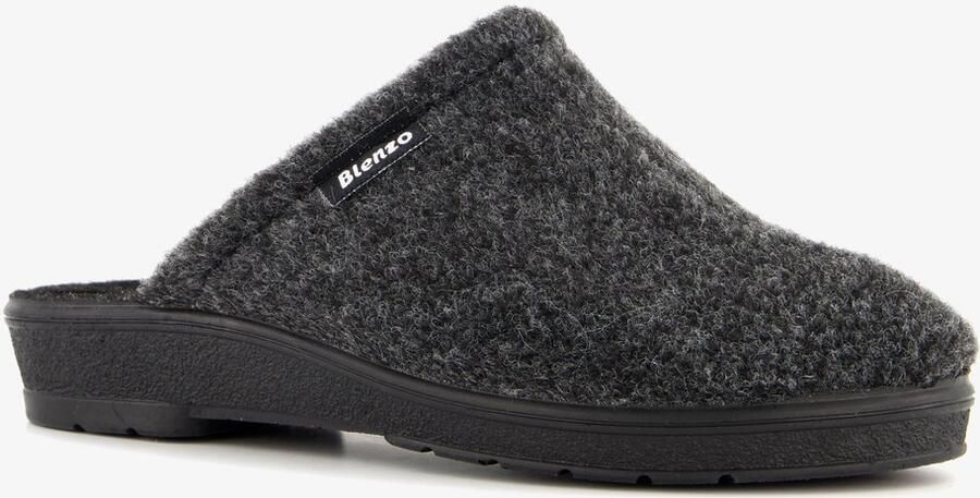 Blenzo dames pantoffels zwart Sloffen