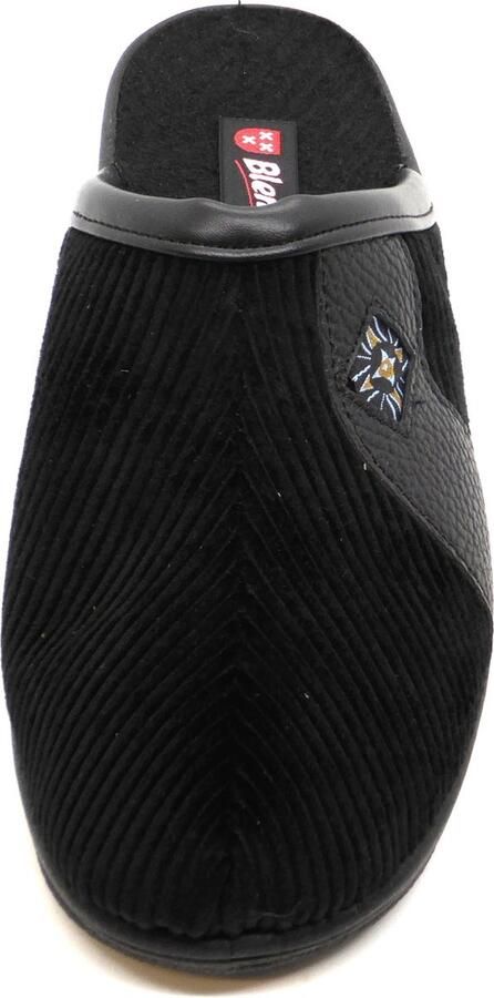 Blenzo Heren Pantoffel Muil 7864-6 Zwart Corduroy - Foto 2