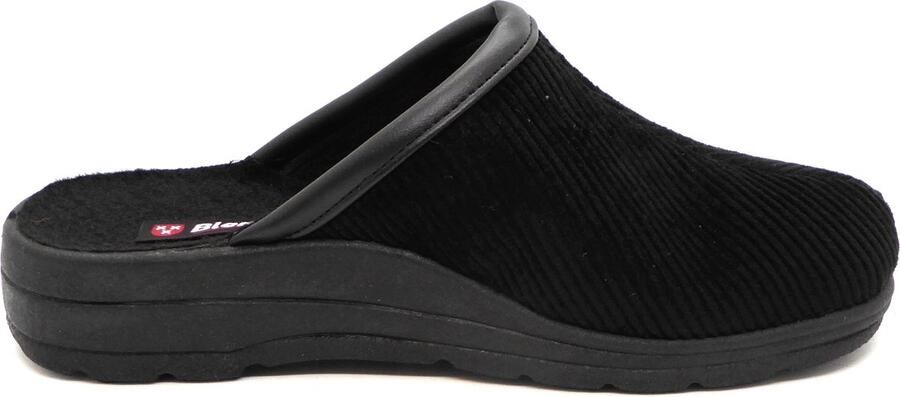 Blenzo Heren Pantoffel Muil 7864-6 Zwart Corduroy - Foto 3