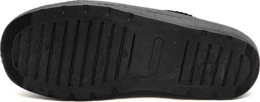 Blenzo Pantoffels Heren 6802 Corduroy Muil Zwart - Foto 4