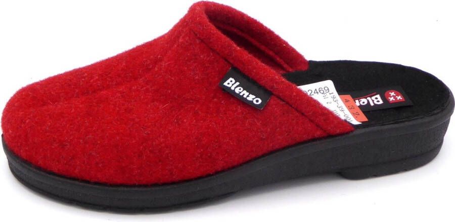 blenzo Dames Pantoffel Muil 8165 1 Rood