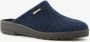 Blenzo dames pantoffels blauw Sloffen - Thumbnail 1