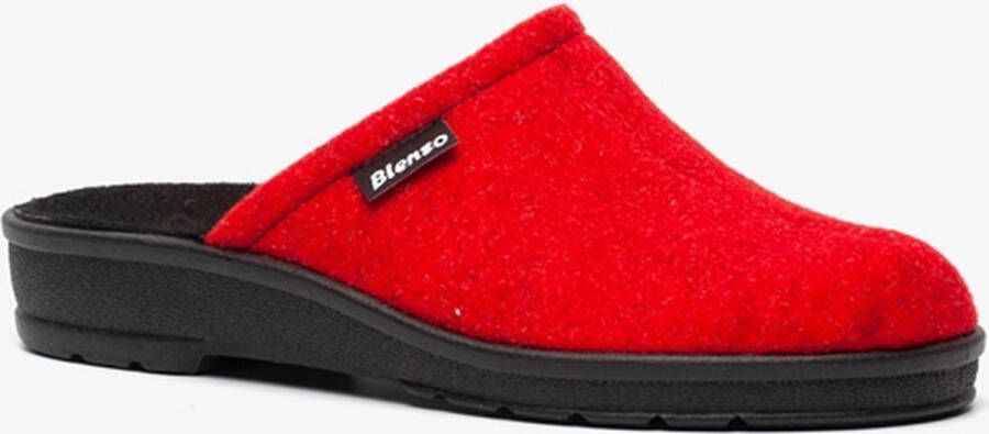 blenzo dames pantoffels Rood Sloffen