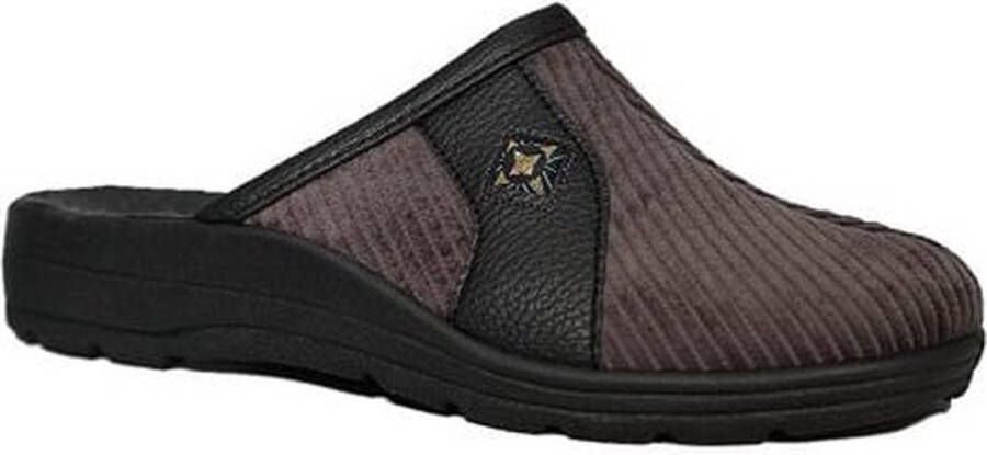 Blenzo Heren Pantoffels 7864 Corduroy Muil Grijs