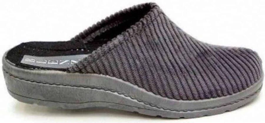 Blenzo Pantoffels Heren 6802 Corduroy Muil Grijs - Foto 4